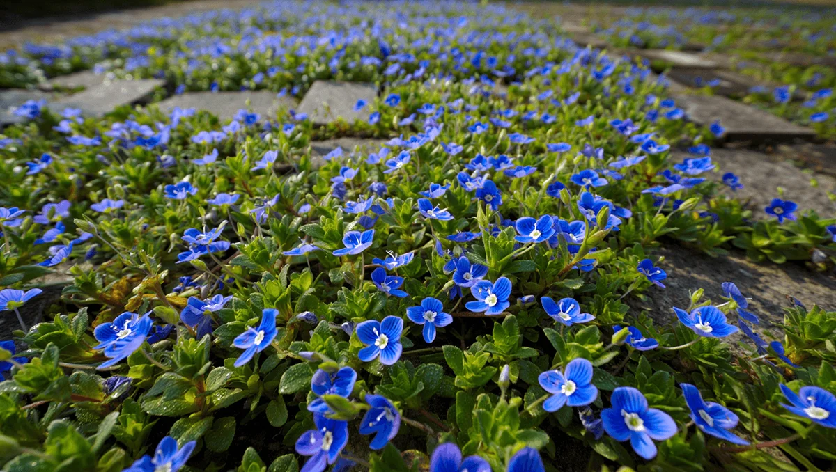 Як виростити вероніку Лівану (Veronica liwanensis) для створення квіткового килима з блакитних квітів?
