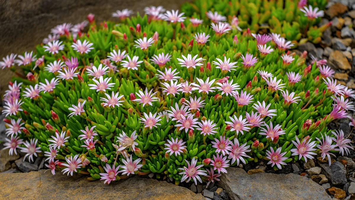 Як вирощувати портулак Купера (Delosperma cooperi), сукулентний покрив?
